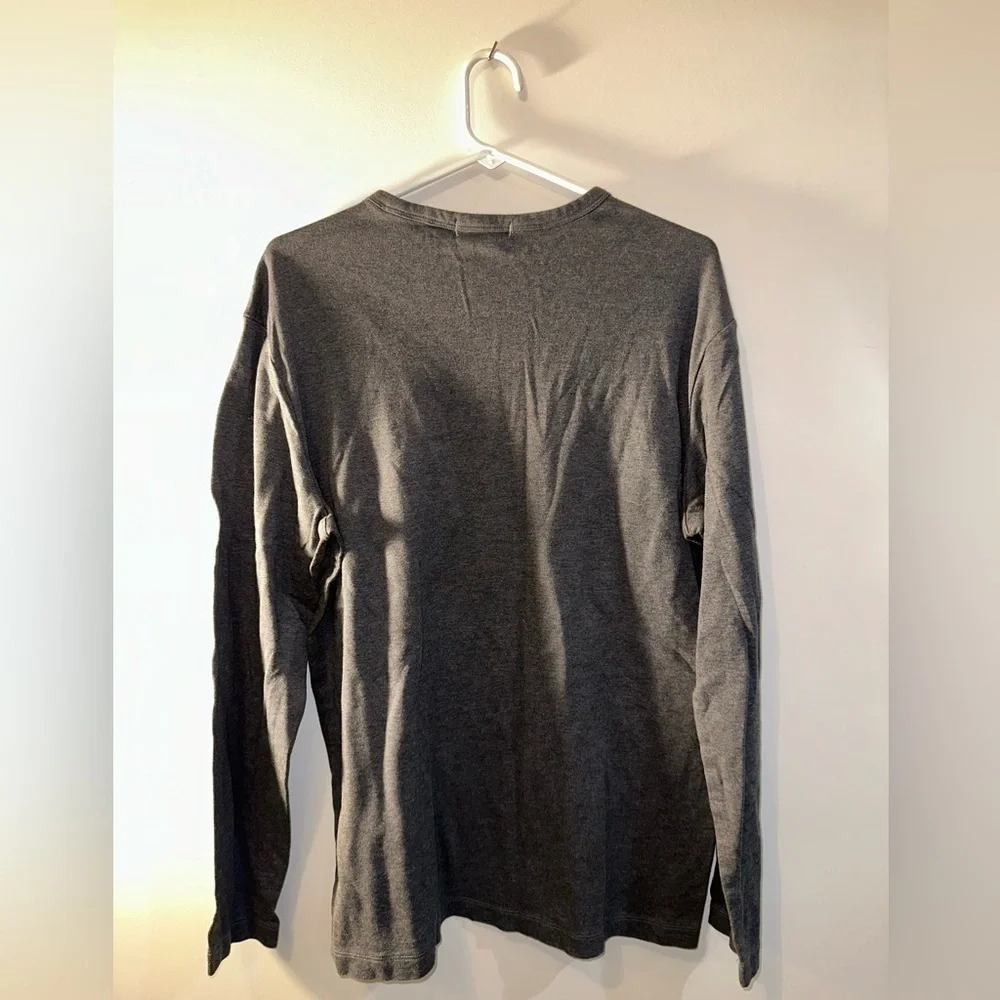 Banana Republic Luxury Touch Performance Gray Long Sleeve T-Shirt - Tall XL